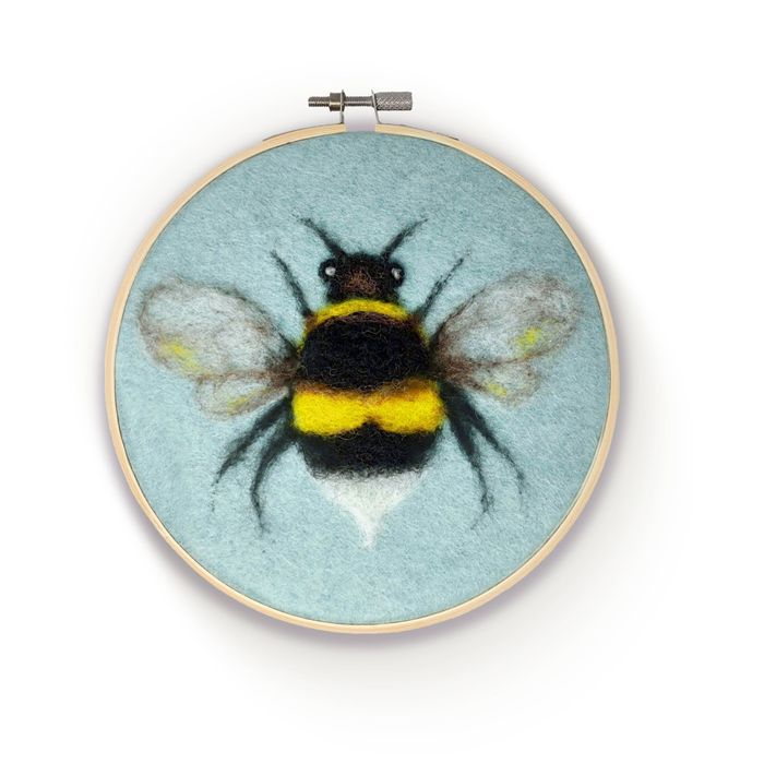 Bee in a Hoop Needle Felting Kit